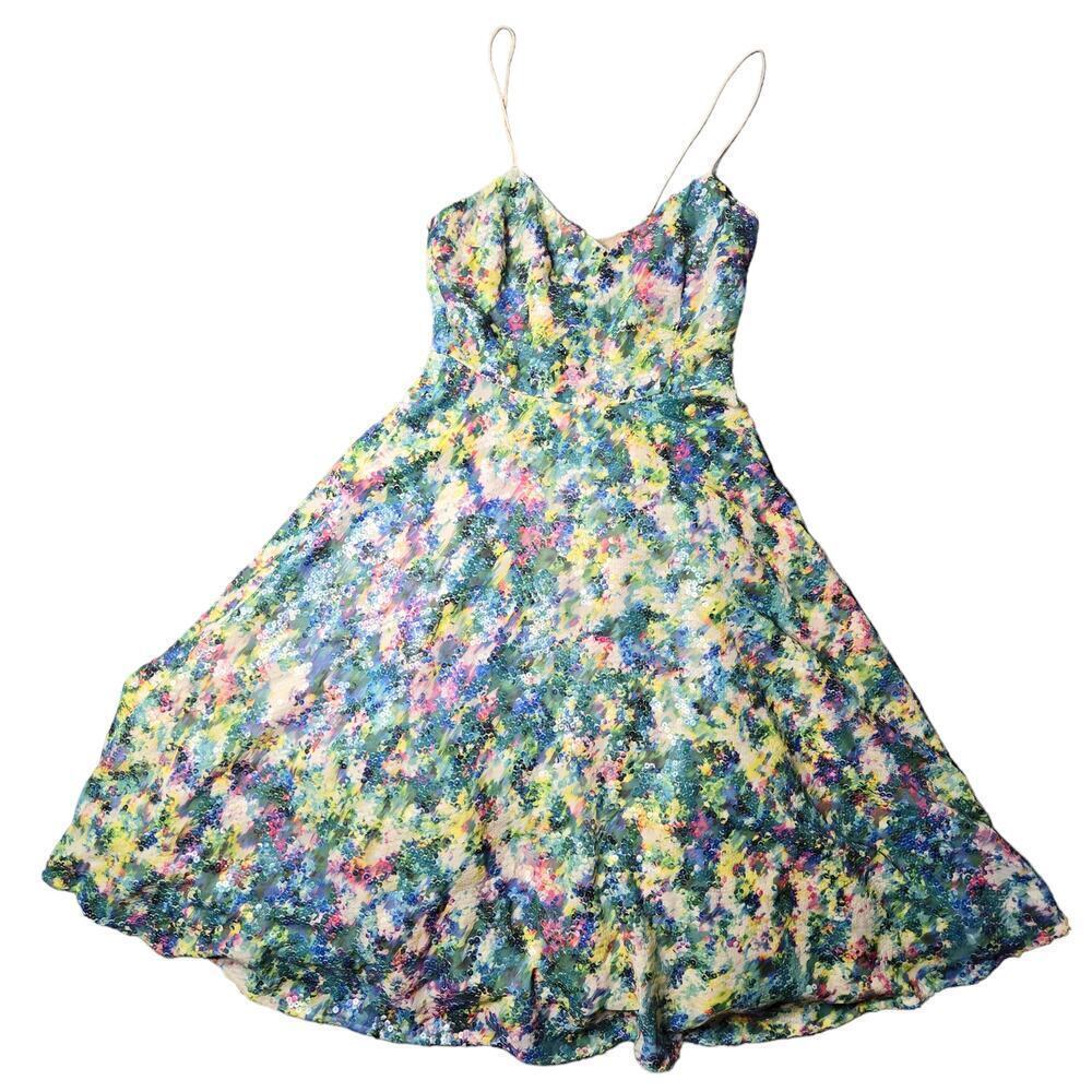 Tracy‎ Reese Secret Garden Sequin Green Dress
